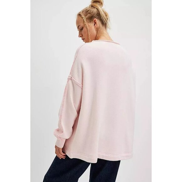 Free People We The Free Romy Sweatshirt Pullover Top S - Picture 3 of 5